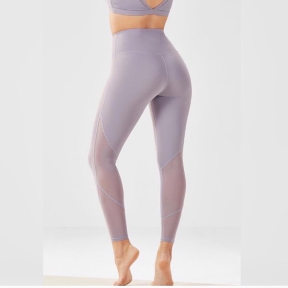 Fabletics Lavender  Mesh Leggings - Picture 1 of 8